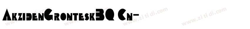 AkzidenGronteskBQ Cn字体转换